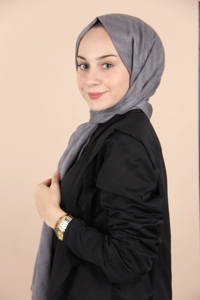 GRİ Esmira Kaşmir Şal