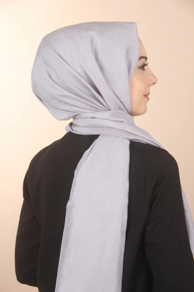 GRİ Harem Scarf Brisa Vual Şal