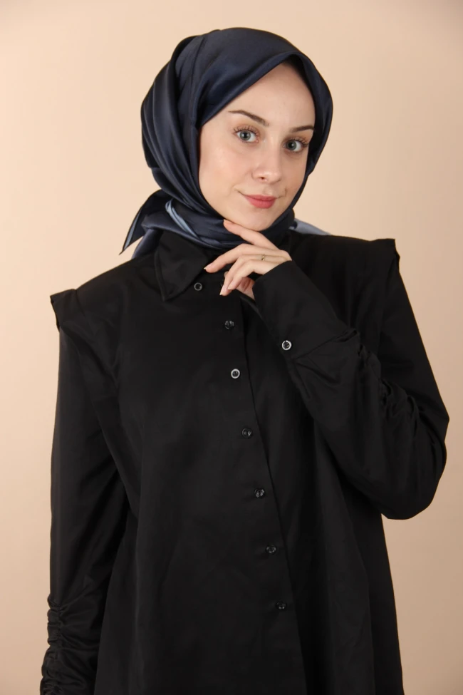 LACİVERT Siyane Scarf Degrade Kristal Eşarp