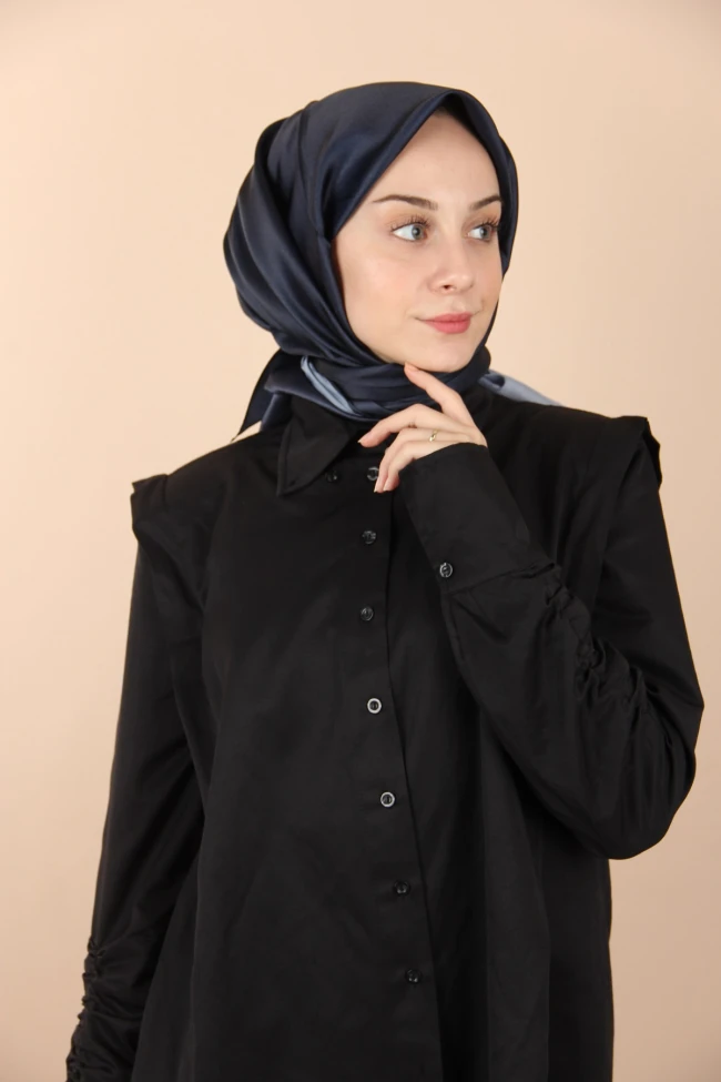 LACİVERT Siyane Scarf Degrade Kristal Eşarp