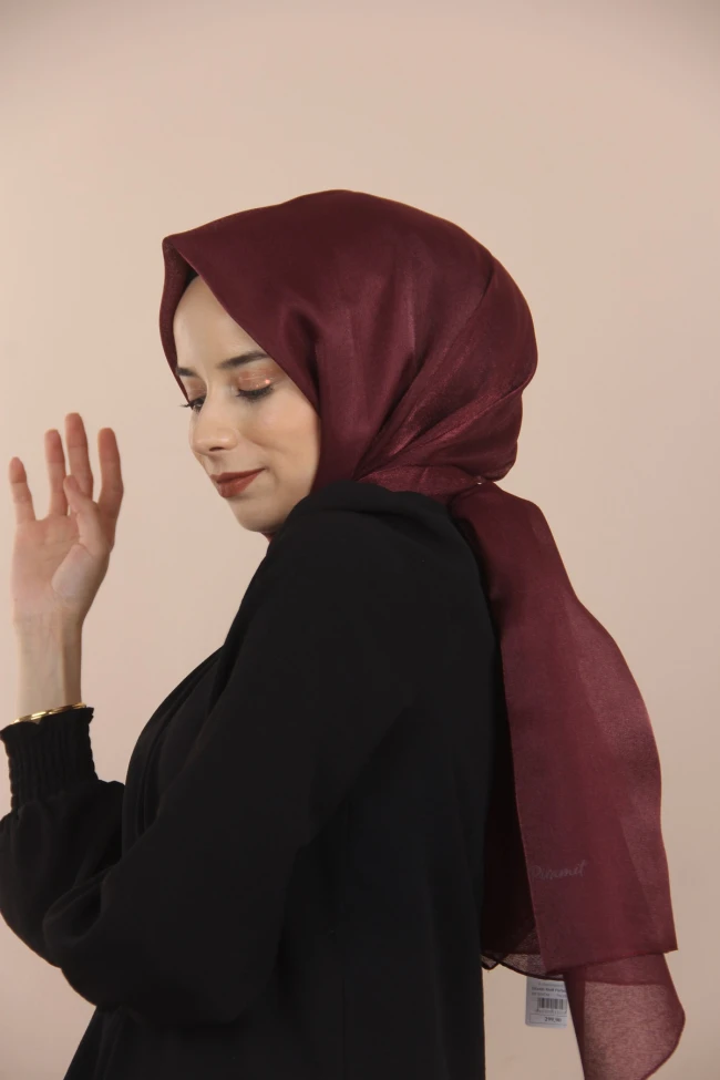 MÜRDÜM Piramit Simli Parlak Şal