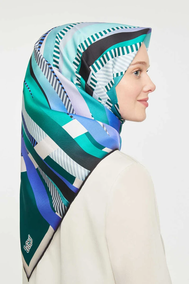 ZÜMRÜT Levidor Twill İpek Eşarp 14
