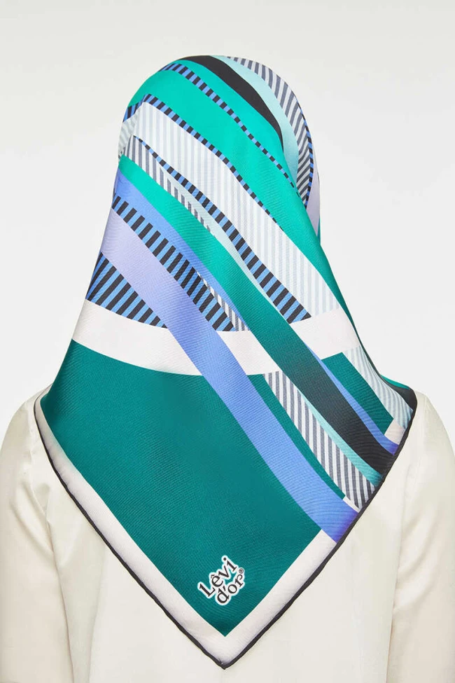 ZÜMRÜT Levidor Twill İpek Eşarp 14