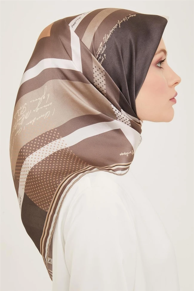 09 Armine Twill İpek Eşarp 9138D