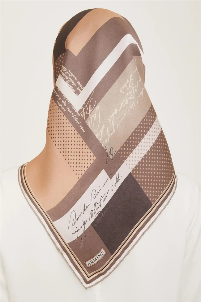09 Armine Twill İpek Eşarp 9138D