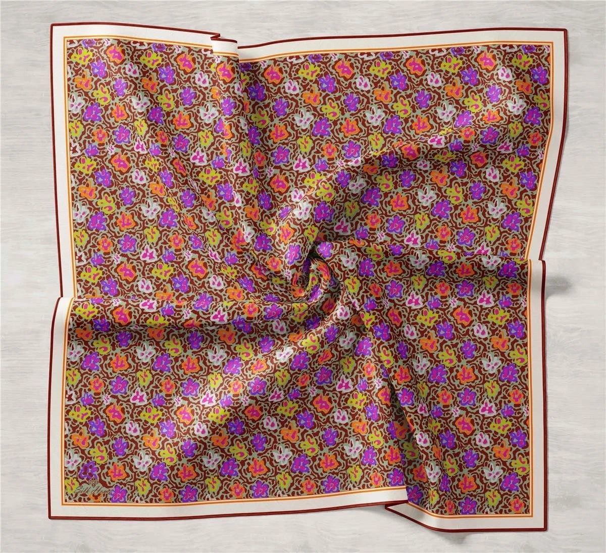 09 Silk Home Twill İpek Eşarp 11428