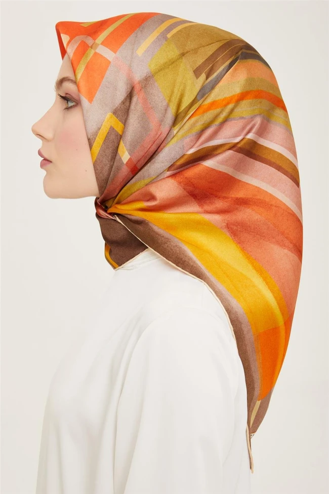 32 Armine Twill İpek Eşarp 9147D