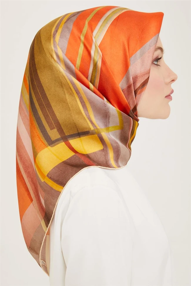 32 Armine Twill İpek Eşarp 9147D