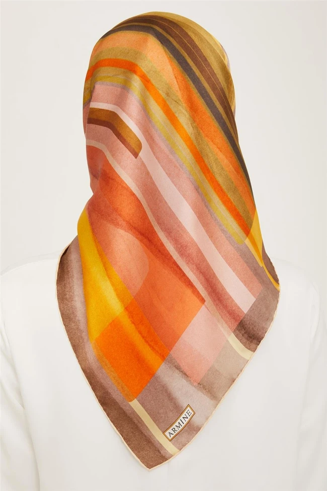 32 Armine Twill İpek Eşarp 9147D