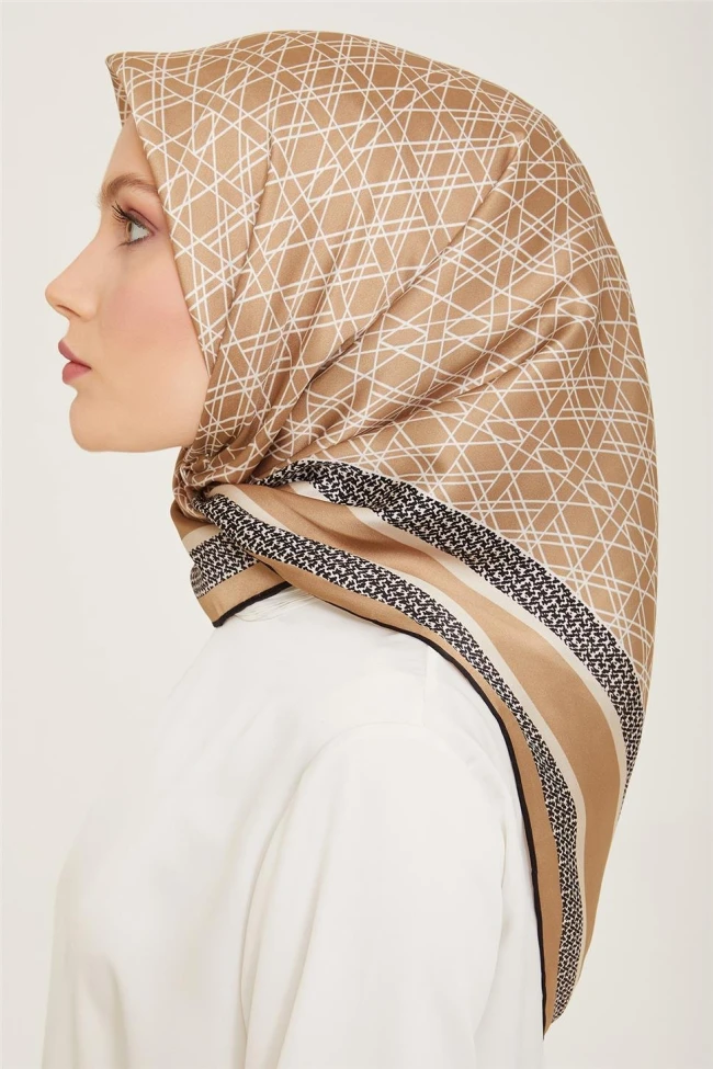 34 Armine Twill İpek Eşarp 9167D