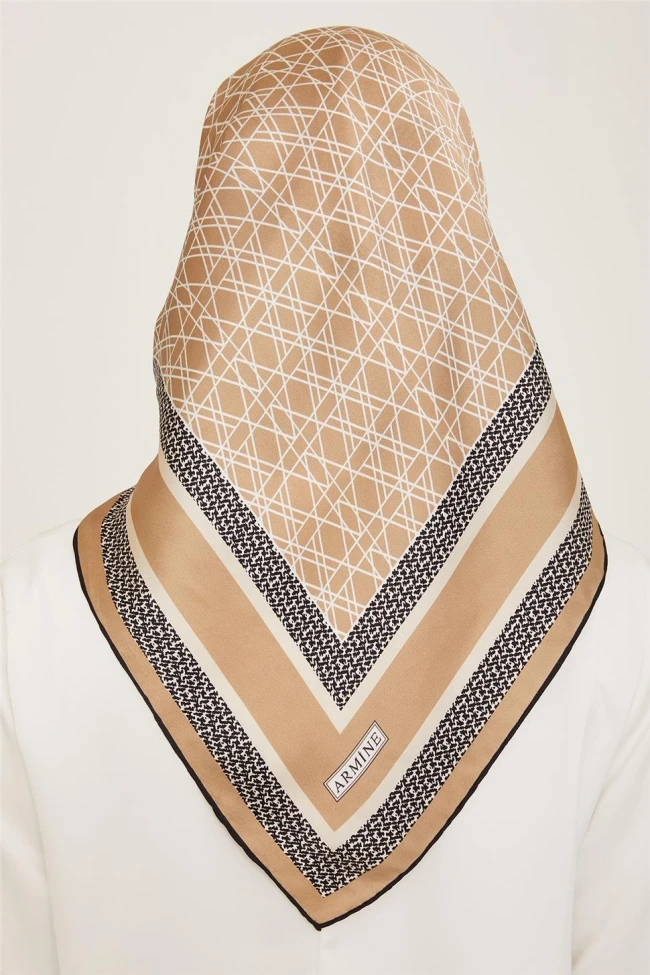 34 Armine Twill İpek Eşarp 9167D