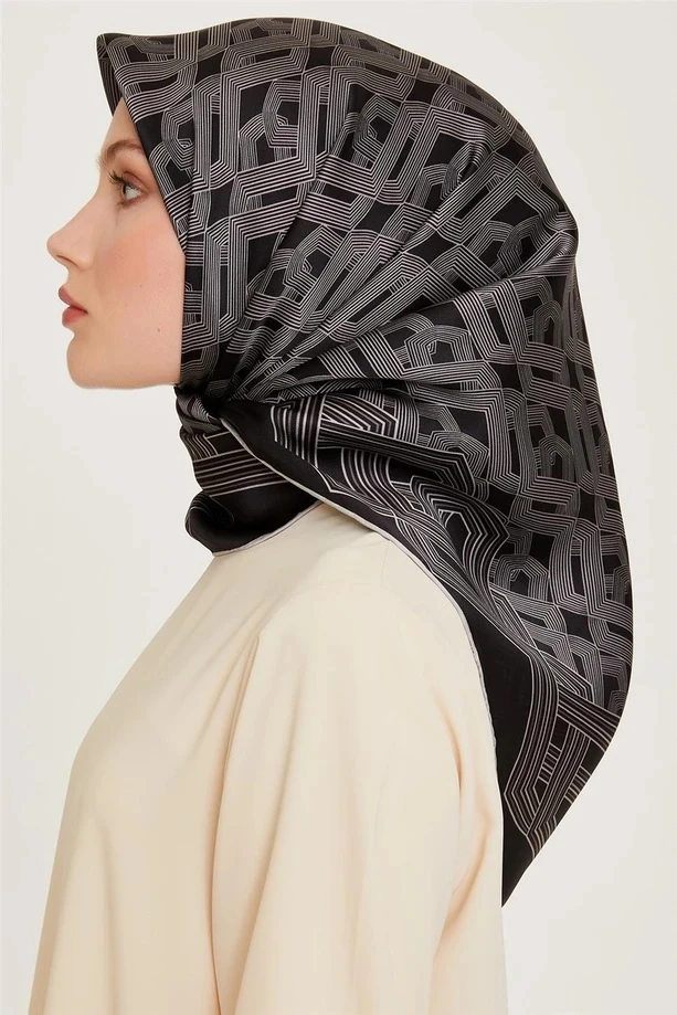 03 Armine Twill İpek Eşarp 9213D