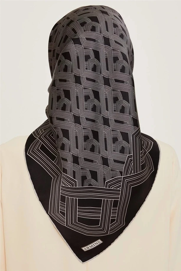 03 Armine Twill İpek Eşarp 9213D