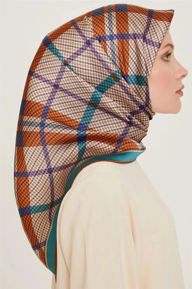 04 Armine Twill İpek Eşarp 9247D