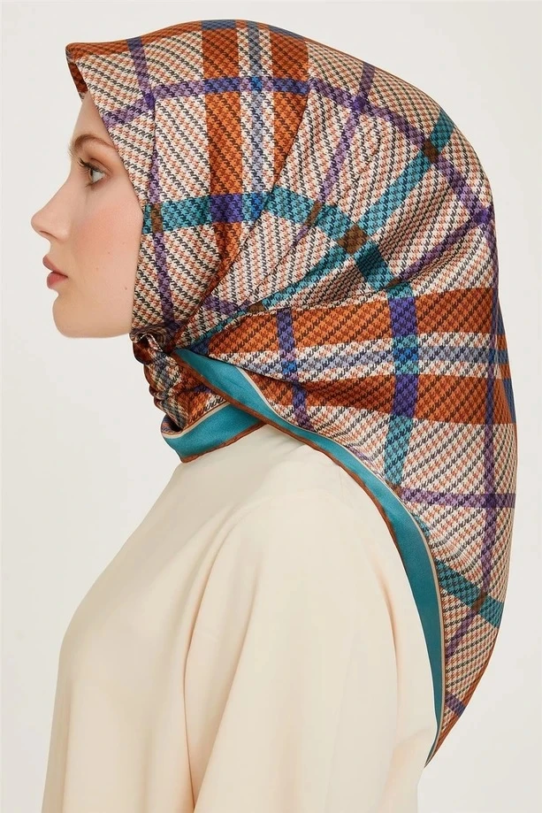 04 Armine Twill İpek Eşarp 9247D