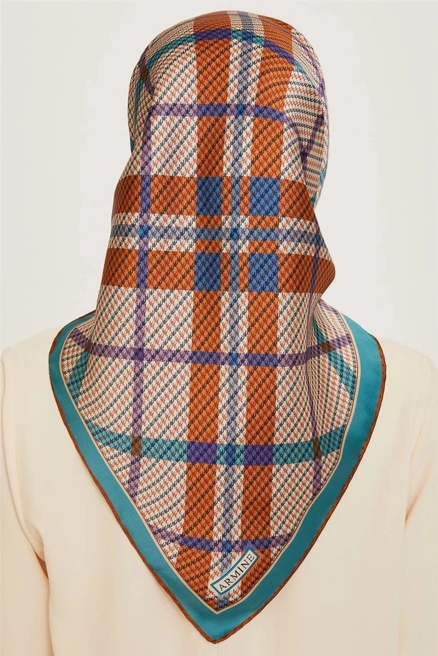 04 Armine Twill İpek Eşarp 9247D
