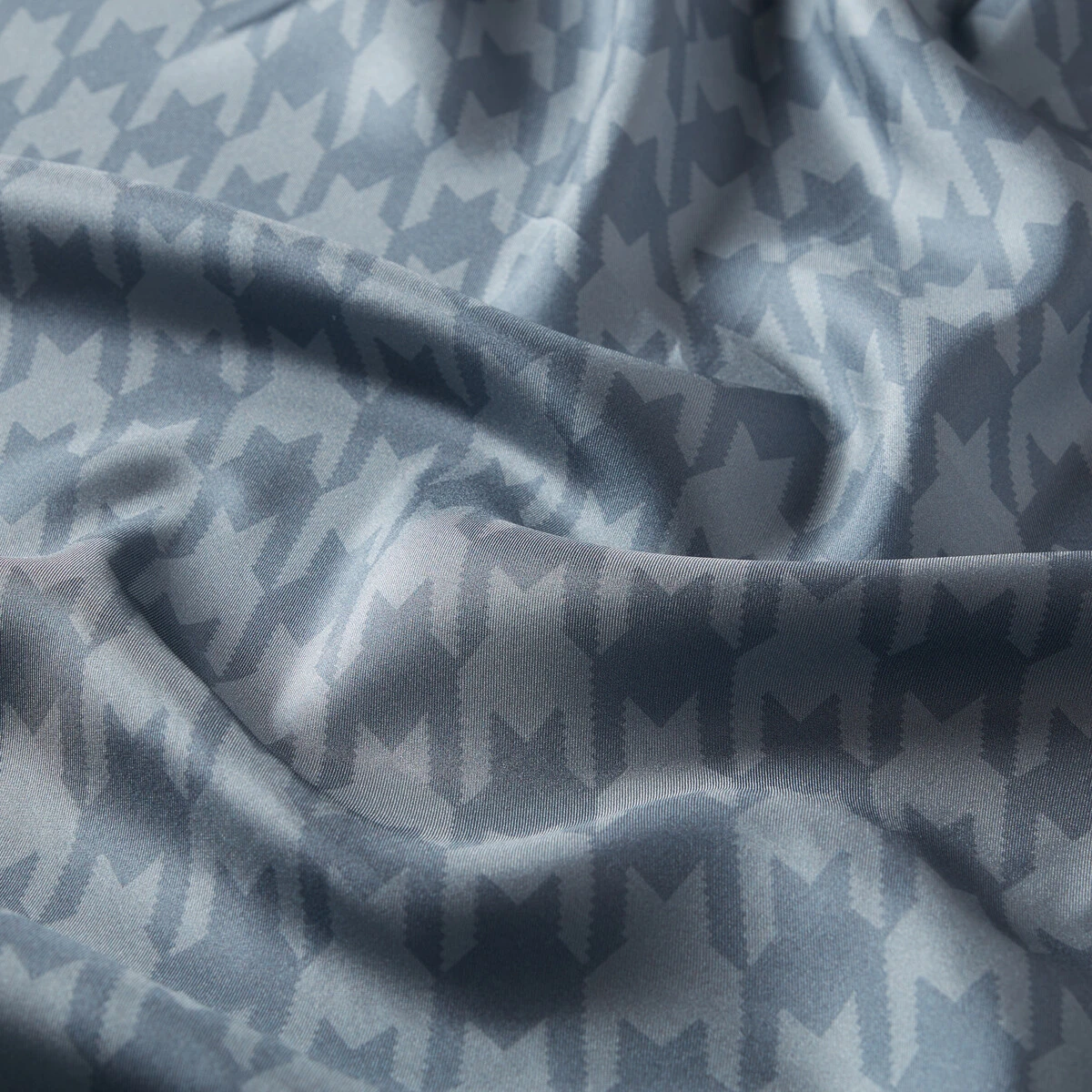 Metalik Mavi İpekevi Twill İpek Eşarp 1180