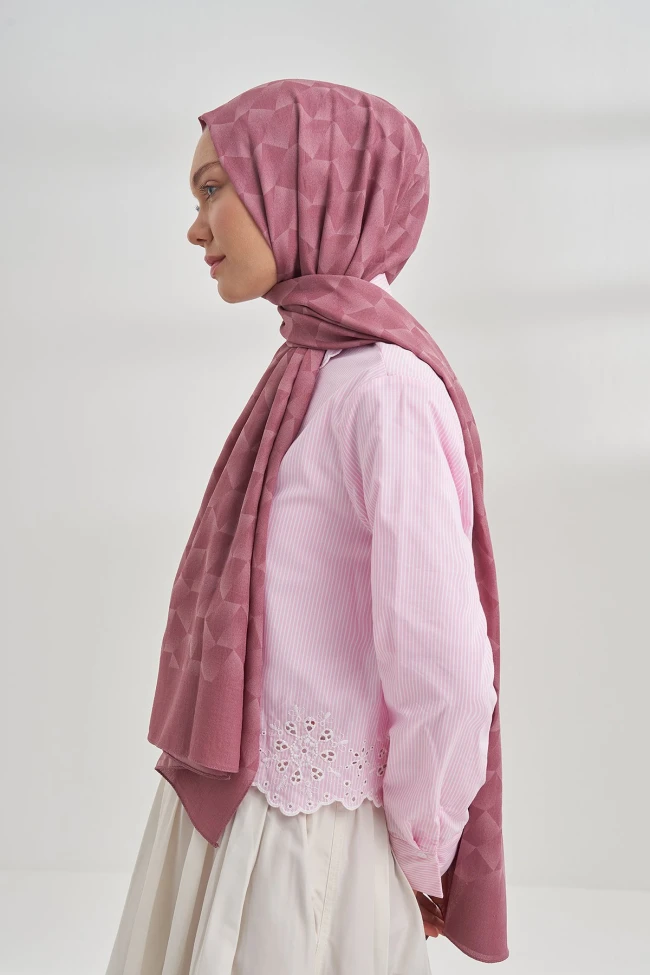 MÜRDÜM Armanda Monogram Taş Desen Şal