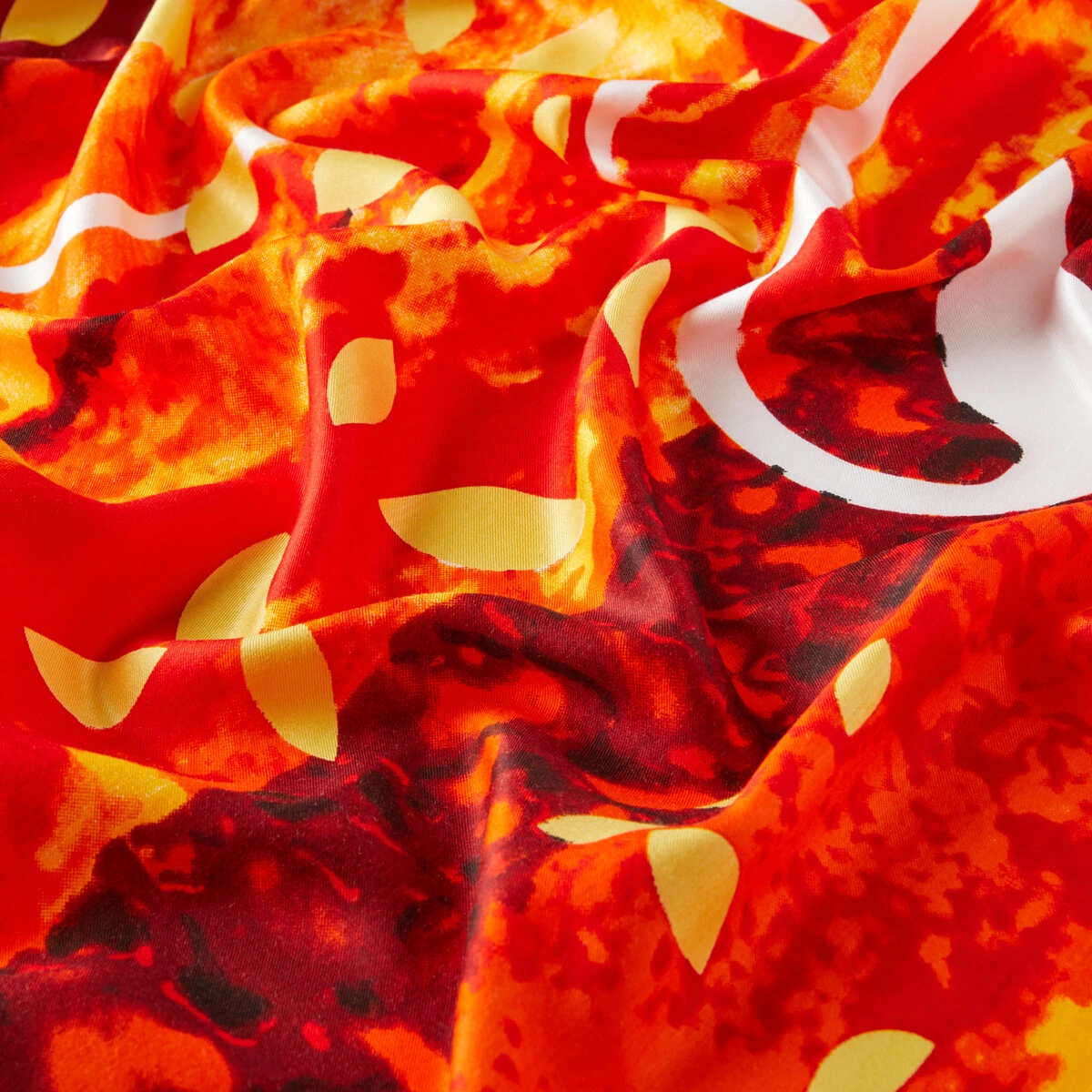 Turuncu Qoza İpek Empirme Şal 87779