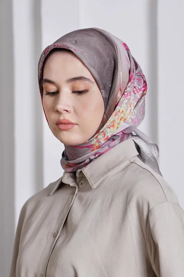 BEJ Loryan Scarf Diamond Flor Eşarp