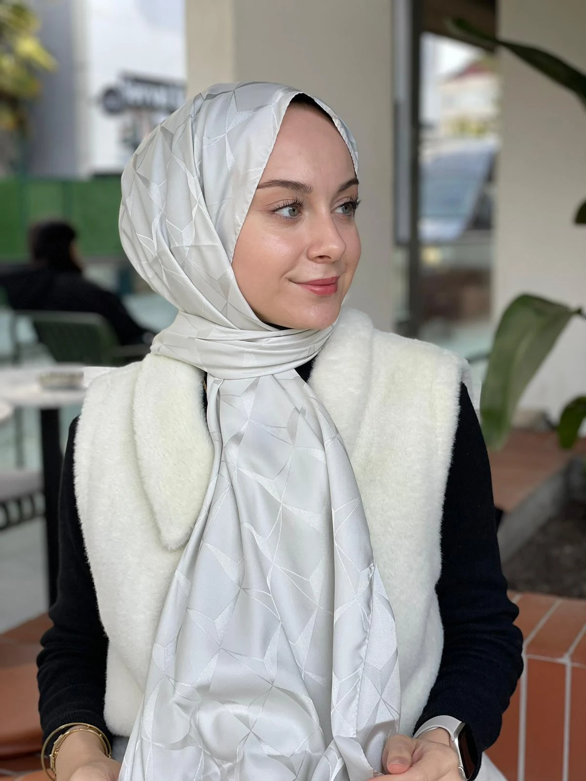 TAŞ Loryan Scarf Floş Jakar Cupra Şal