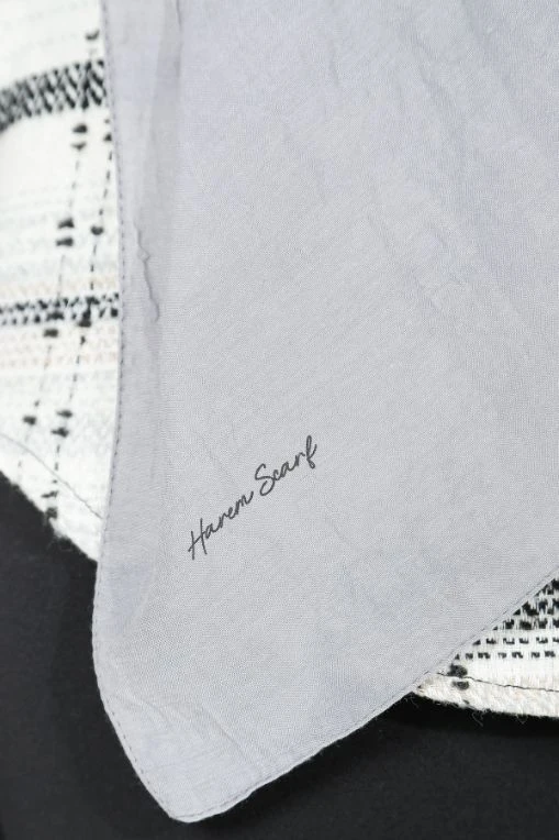GRİ Harem Scarf İncila Şal