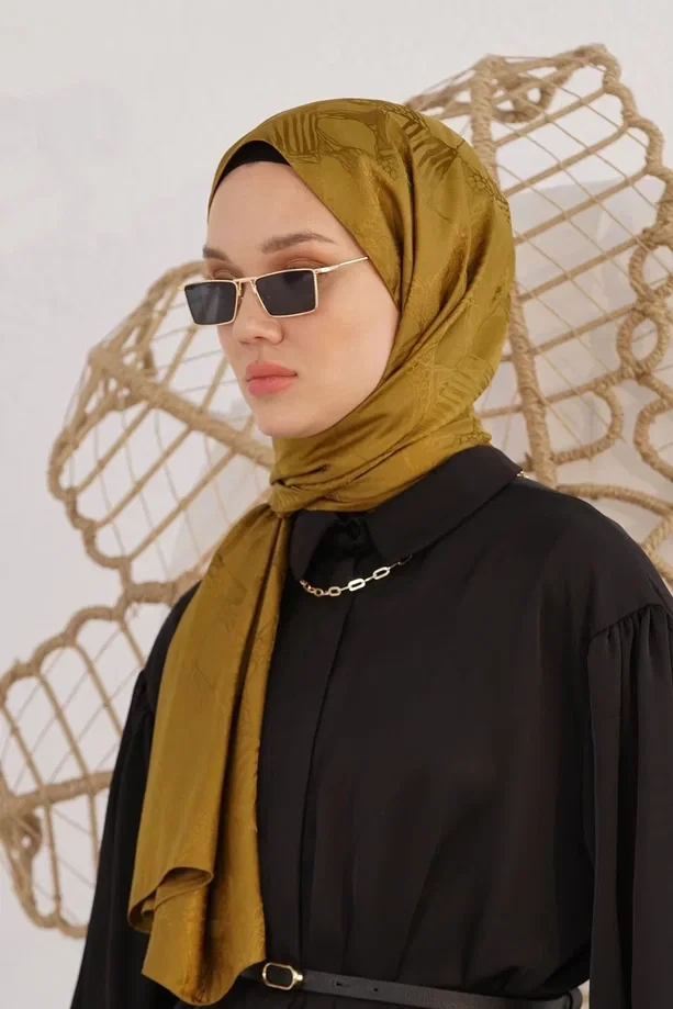 HAKİ Loryan Scarf Jakar Retro Şal