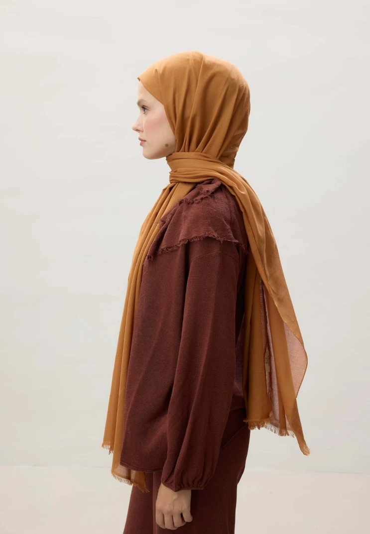 Hardal Fresh Scarfs İnce Pamuk Vual Şal