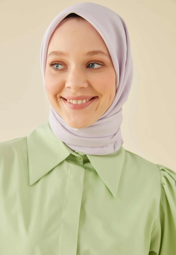 Pastel Lila Fresh Scarfs Pamuk İpek Eşarp