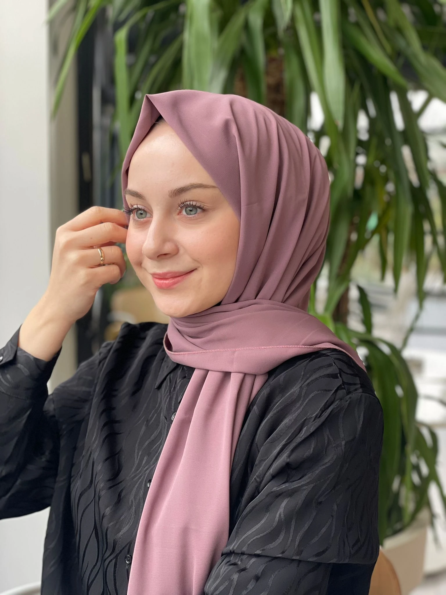 GÜL KURUSU Sima Medine İpeği Şal