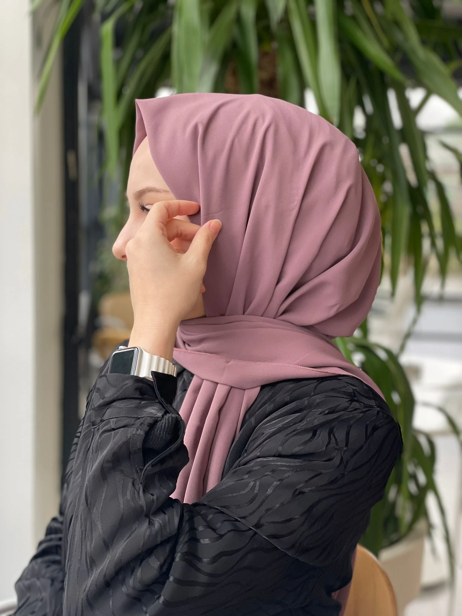 GÜL KURUSU Sima Medine İpeği Şal