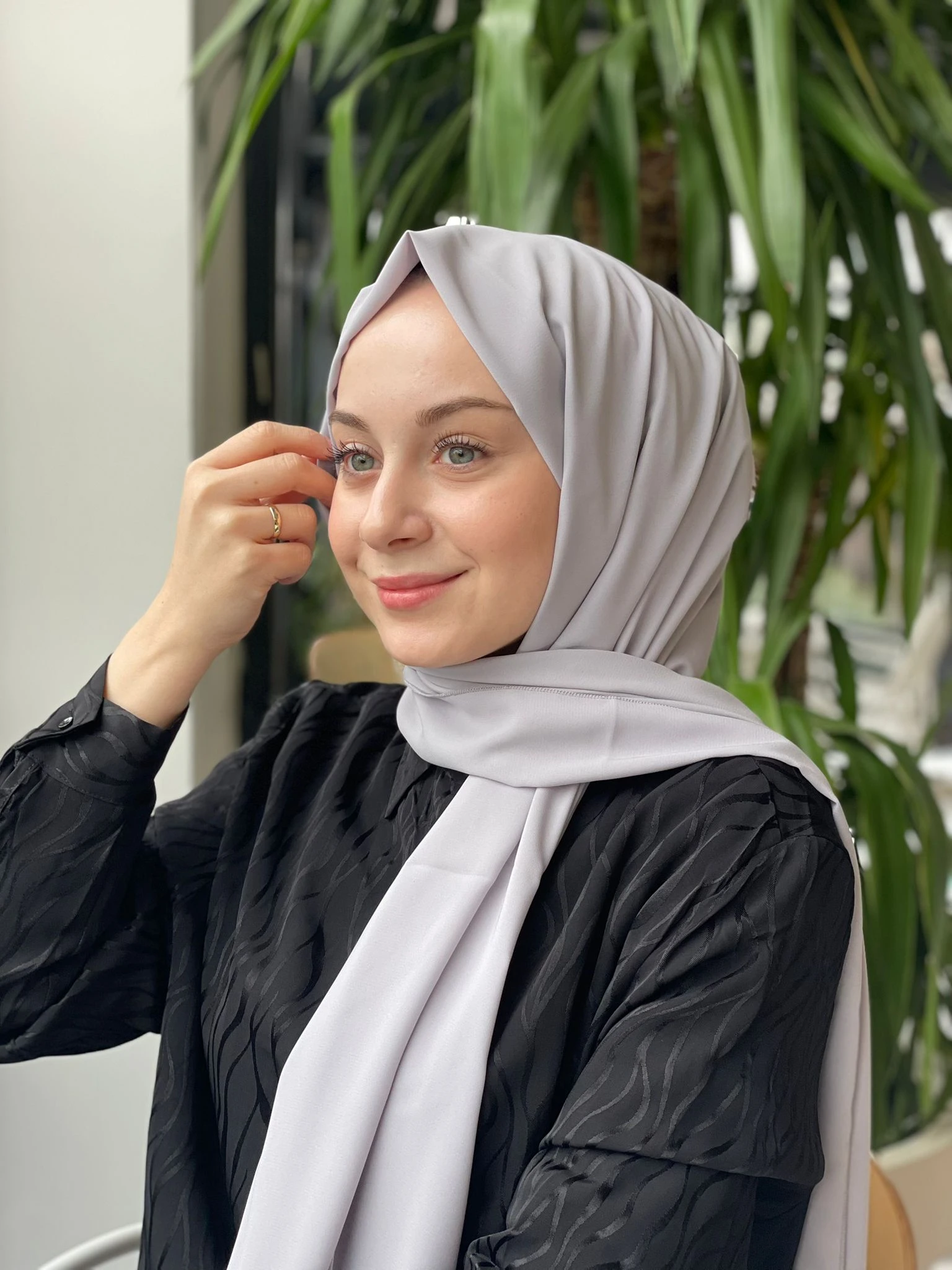 GÜMÜŞ Sima Medine İpeği Şal