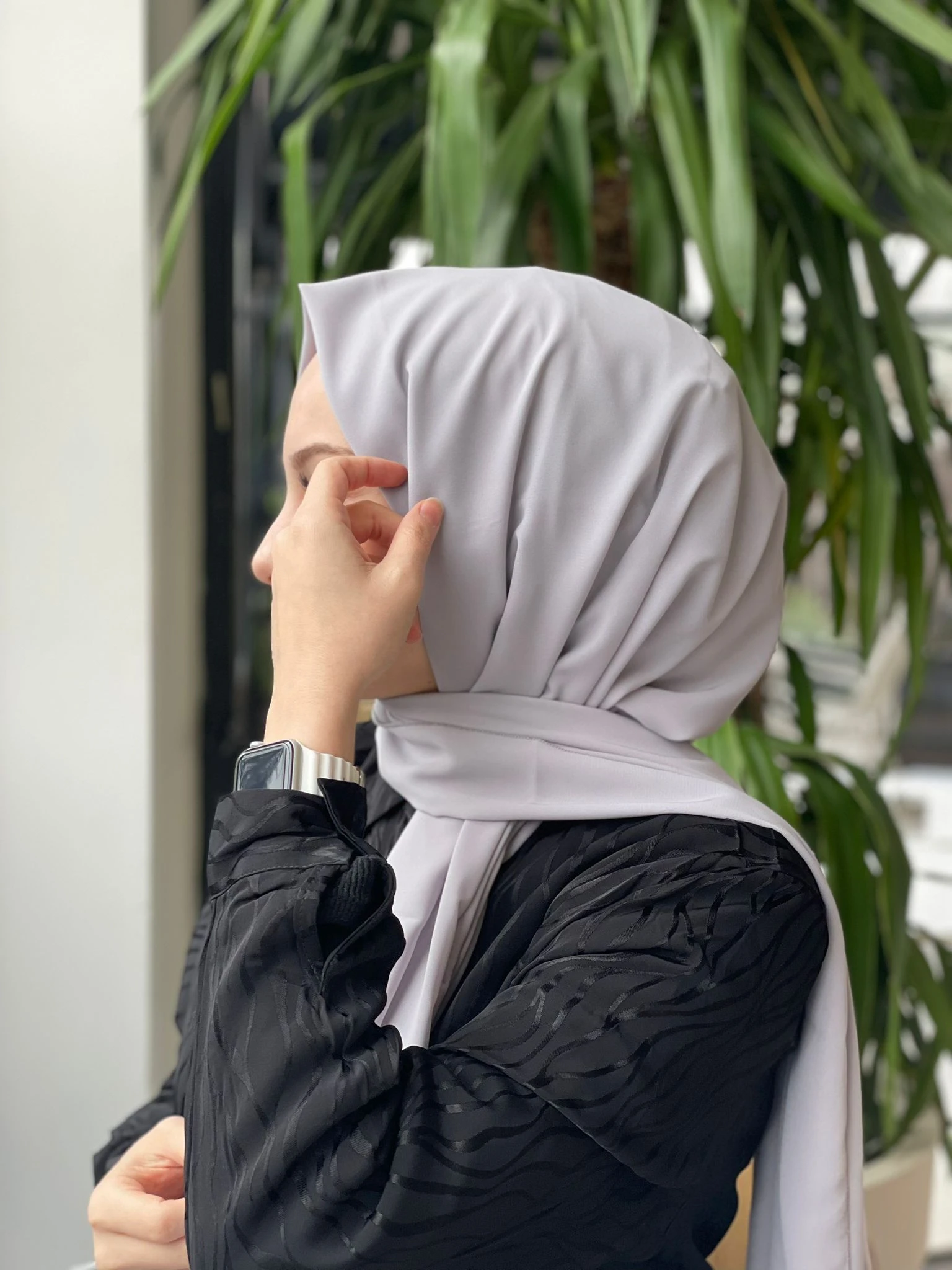 GÜMÜŞ Sima Medine İpeği Şal