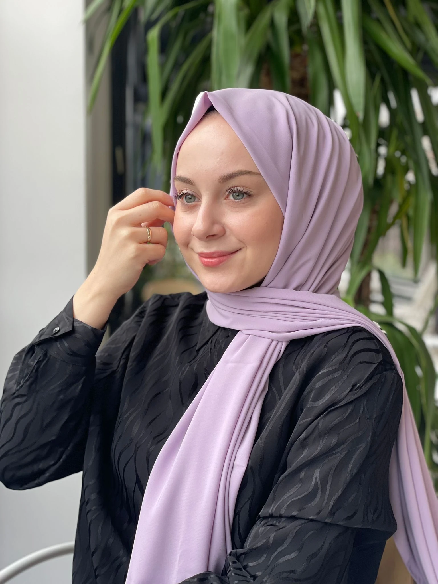 LİLA Sima Medine İpeği Şal