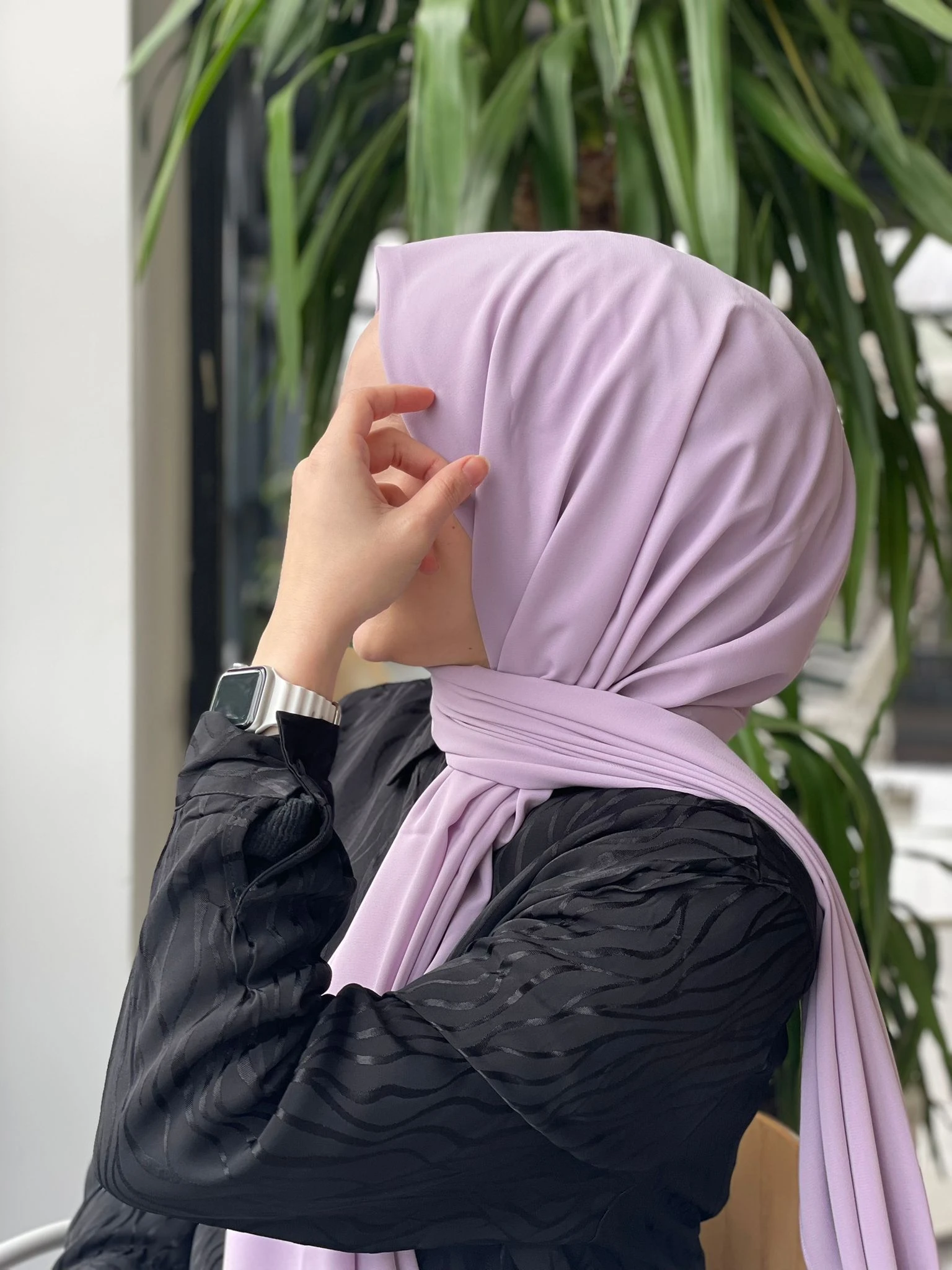 LİLA Sima Medine İpeği Şal