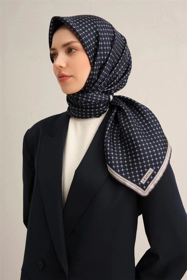 11 Armine Twill İpek Eşarp 9345D