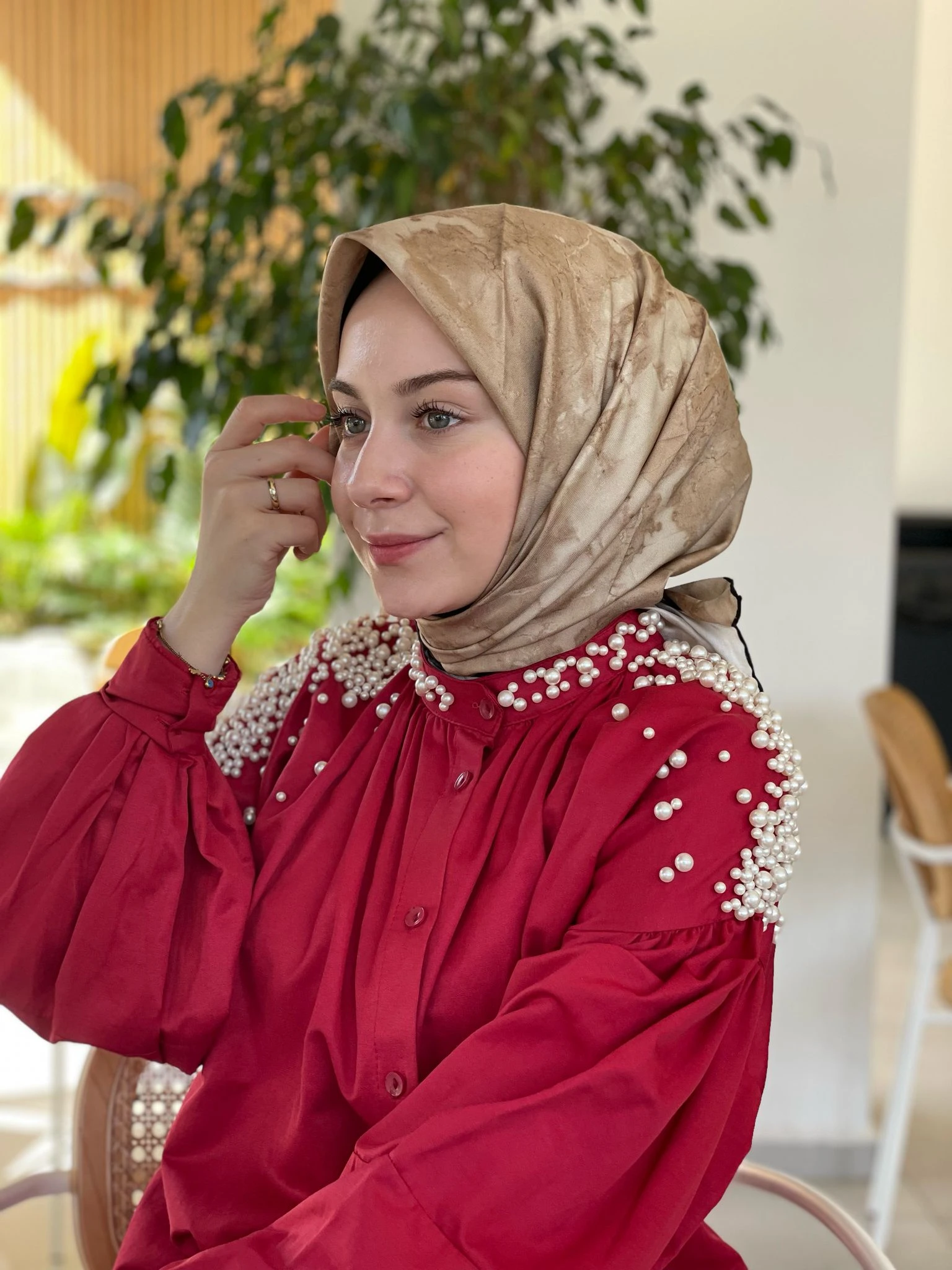 361 Aker Sura İpek Eşarp 8974701