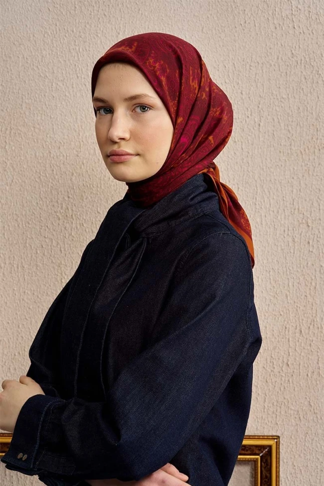Kiremit Ed Scarf Art Collection Vibrania Eşarp