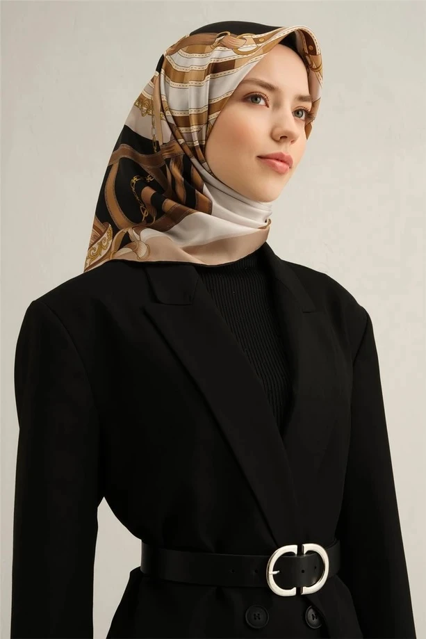 03 Armine Twill İpek Eşarp 9315D