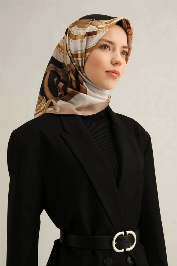 03 Armine Twill İpek Eşarp 9315D