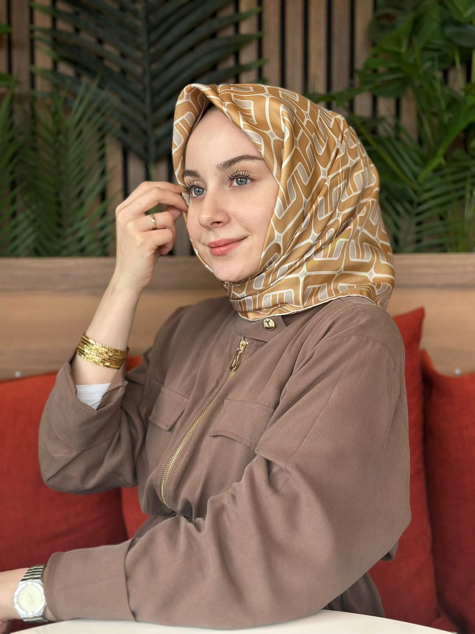 05 Belli Twill İpek Eşarp 4118D
