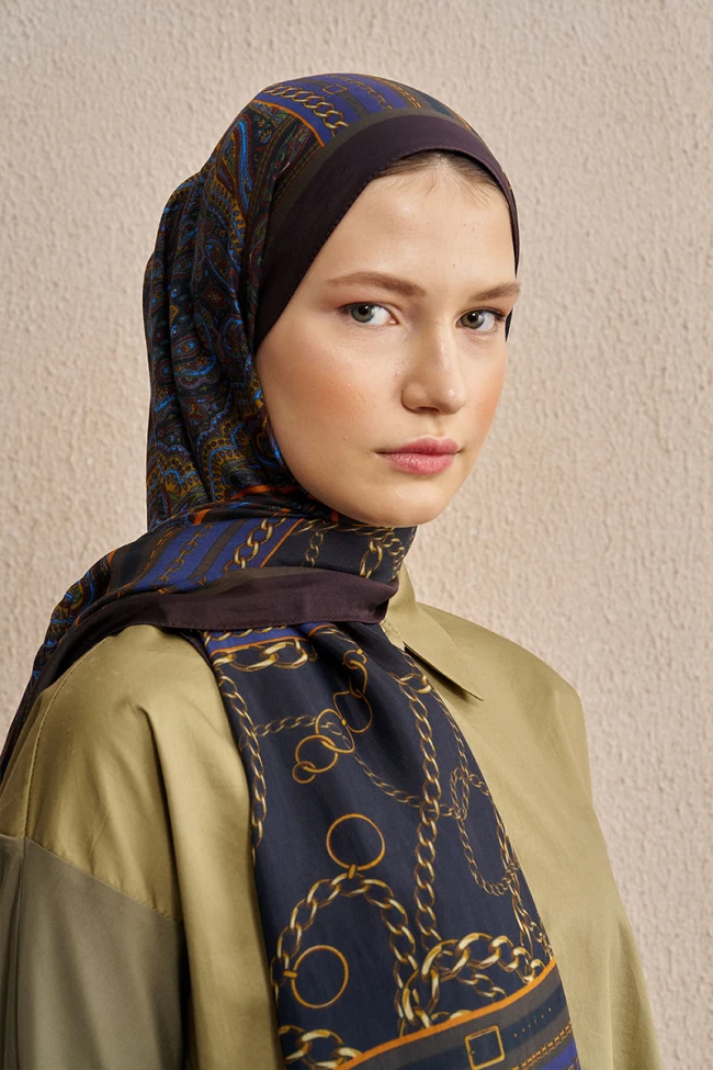 LACİVERT ED Scarf Celebrity Lustre Şal