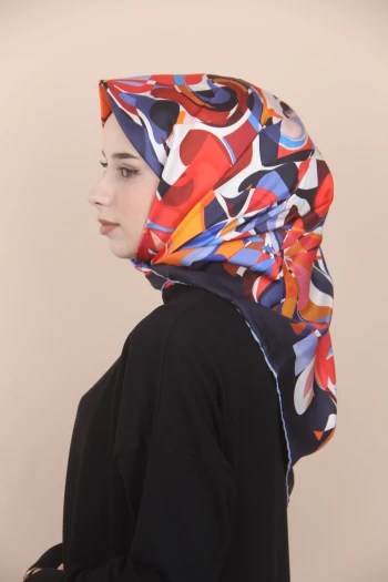 LACİVERT Levidor Twill İpek Eşarp 17