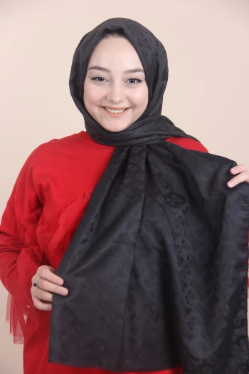 SİYAH Sima BRB İnce Kaşmir Şal