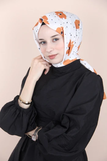 Balse Benek Desen Pamuklu Şal