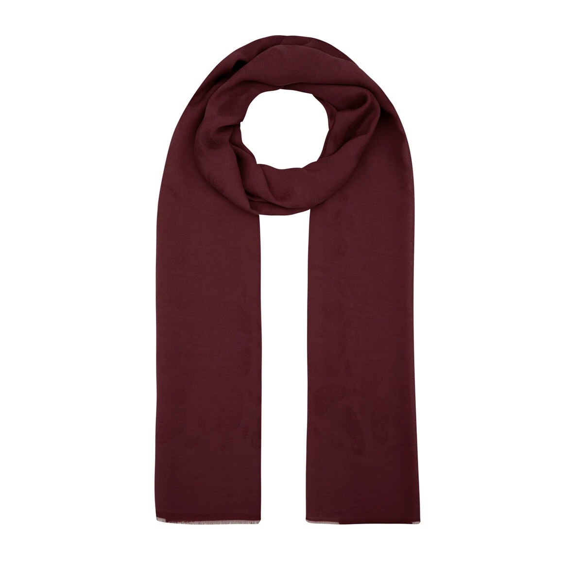 BORDO İpekevi Dört Mevsim Paisley Monogram Şal 4392