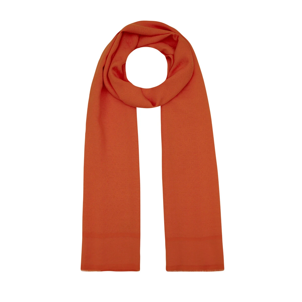 Turuncu İpekevi Dört Mevsim Mini Seljuk Monogram Şal 4393
