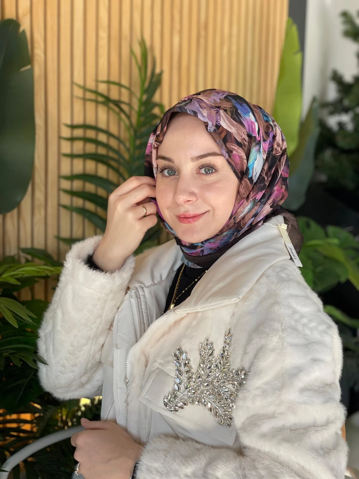 06 Emproyal Boyama Desen Soft Eşarp