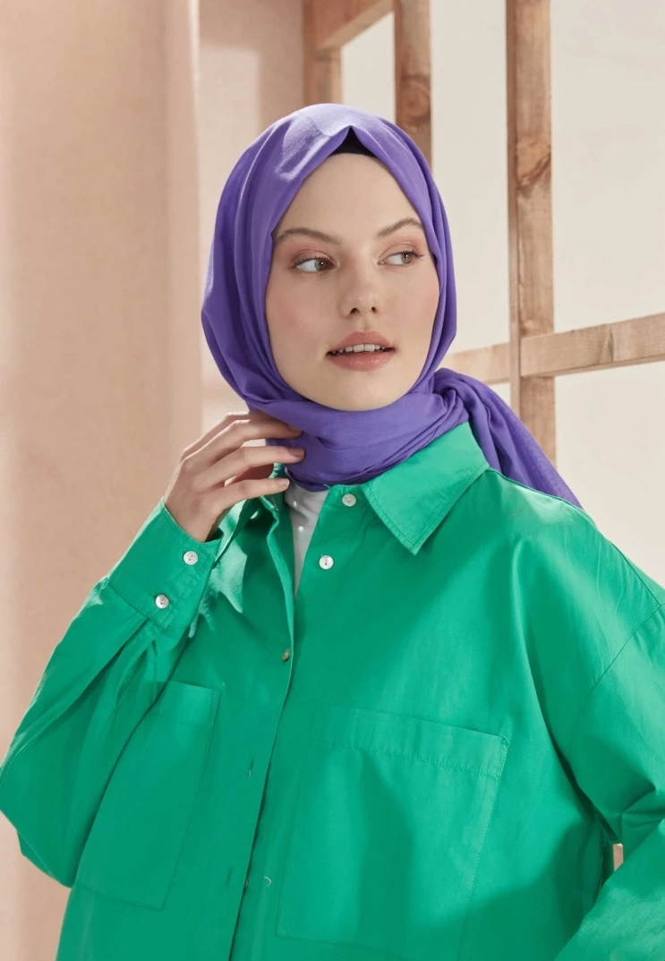 Ametist Fresh Scarfs İnce Pamuk Vual Şal