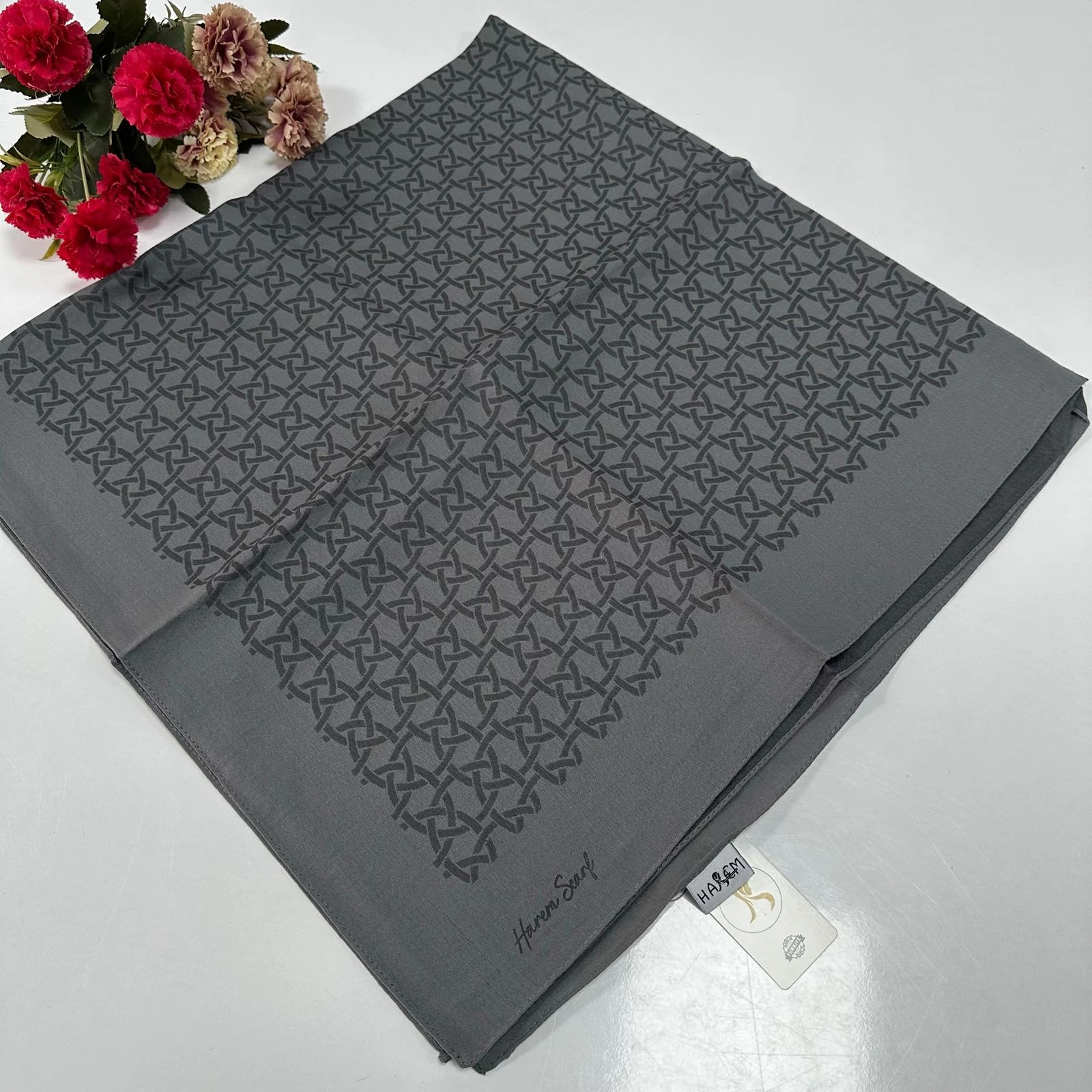 Antrasit Harem Scarf Valery Eşarp
